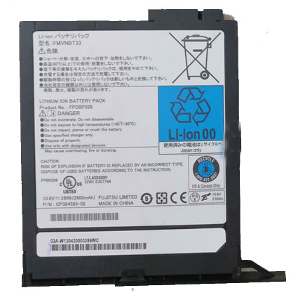 Bärbart Batteri Ersättning för  Fujitsu FMVNBT33
