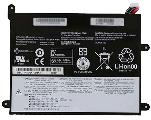 Bärbart Batteri Ersättning för  LENOVO 42T4985